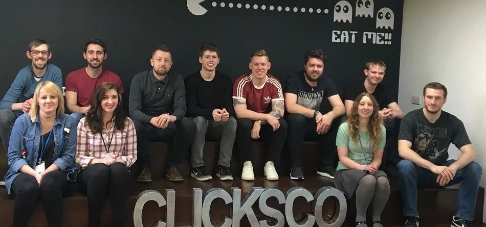 Some of the technology team from Clicksco in Middlesbrough