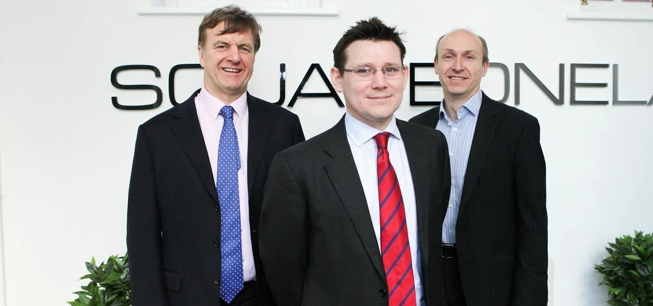 From Left to Right: senior partner, Ian Gilthorpe, James Bryce, and Alan Fletcher, partner at Square