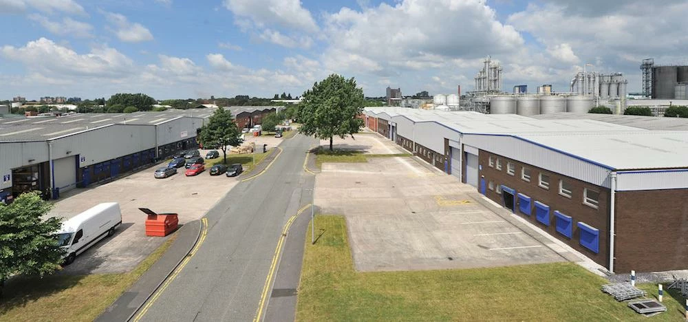 Guinness Road Trading Estate is in Trafford Park