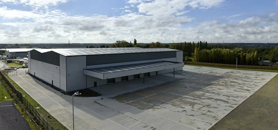 The new distribution warehouse at the Trident Park development in Normanton, near Wakefield.