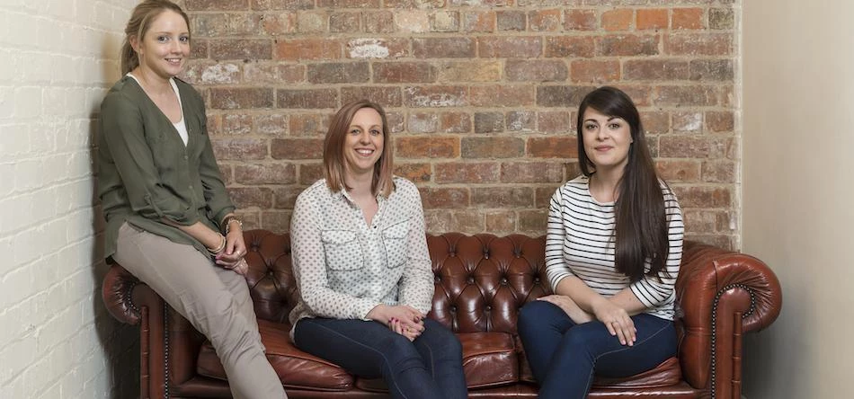 Campus North’s very own leading ladies in STEM (l-r) Gemma Sayers, Lyndsey Britton, and Lynsey Morro