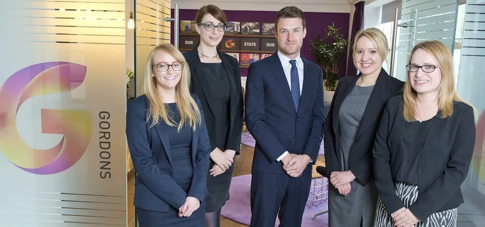 Gordons welcomes newly-qualified solicitors (L-R: Leonie Sutherland, Catherine Woodward, Marcus Wats