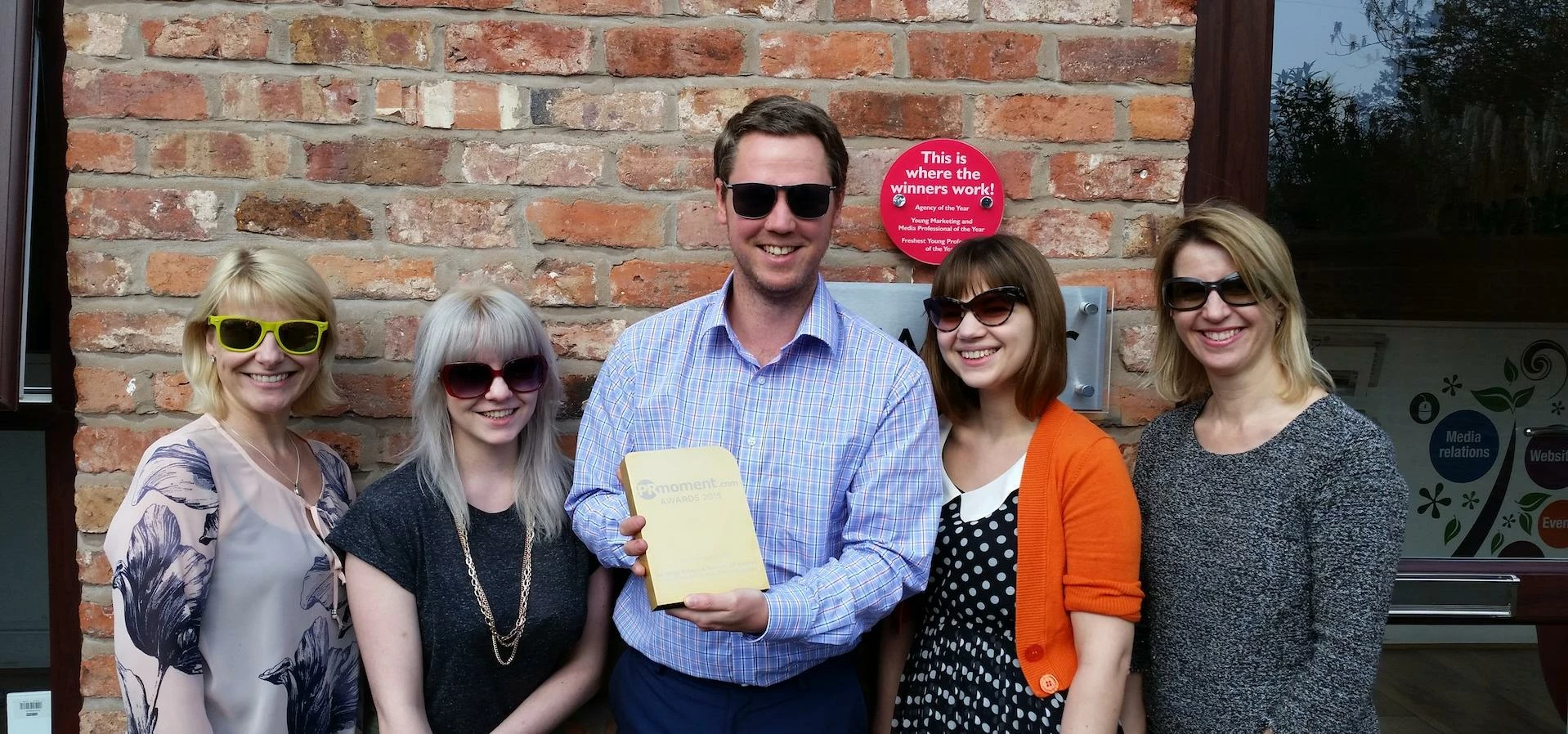 Aaron & Partners Marketing Assistant Jude Kenyon, de Winter Account Executive Jess Reid, Marketing