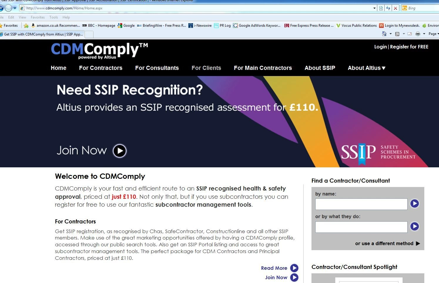 CDMComply online SSIP approved assessment