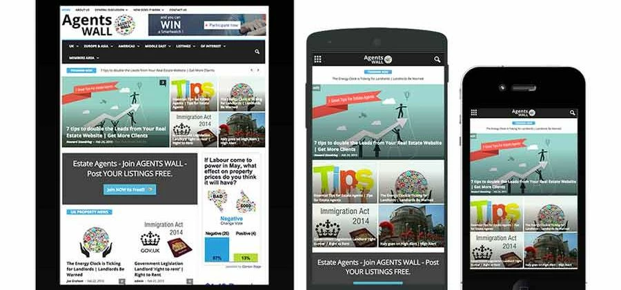 Mobile Real Estate Sites now essential - more info at agentswall.com