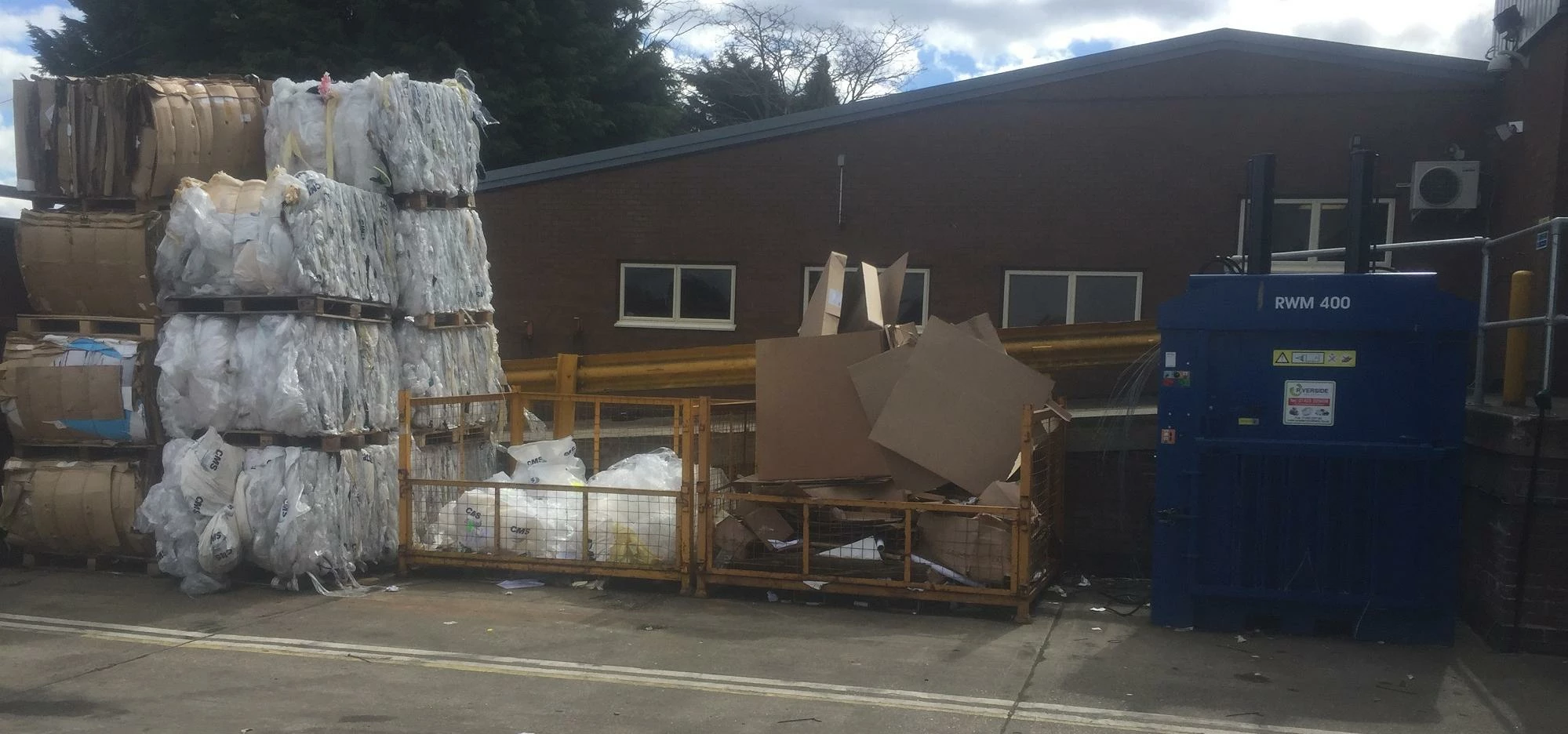 A mill size baler from Riverside Waste Machinery lies at the heart of Secured Mail's new recycling f