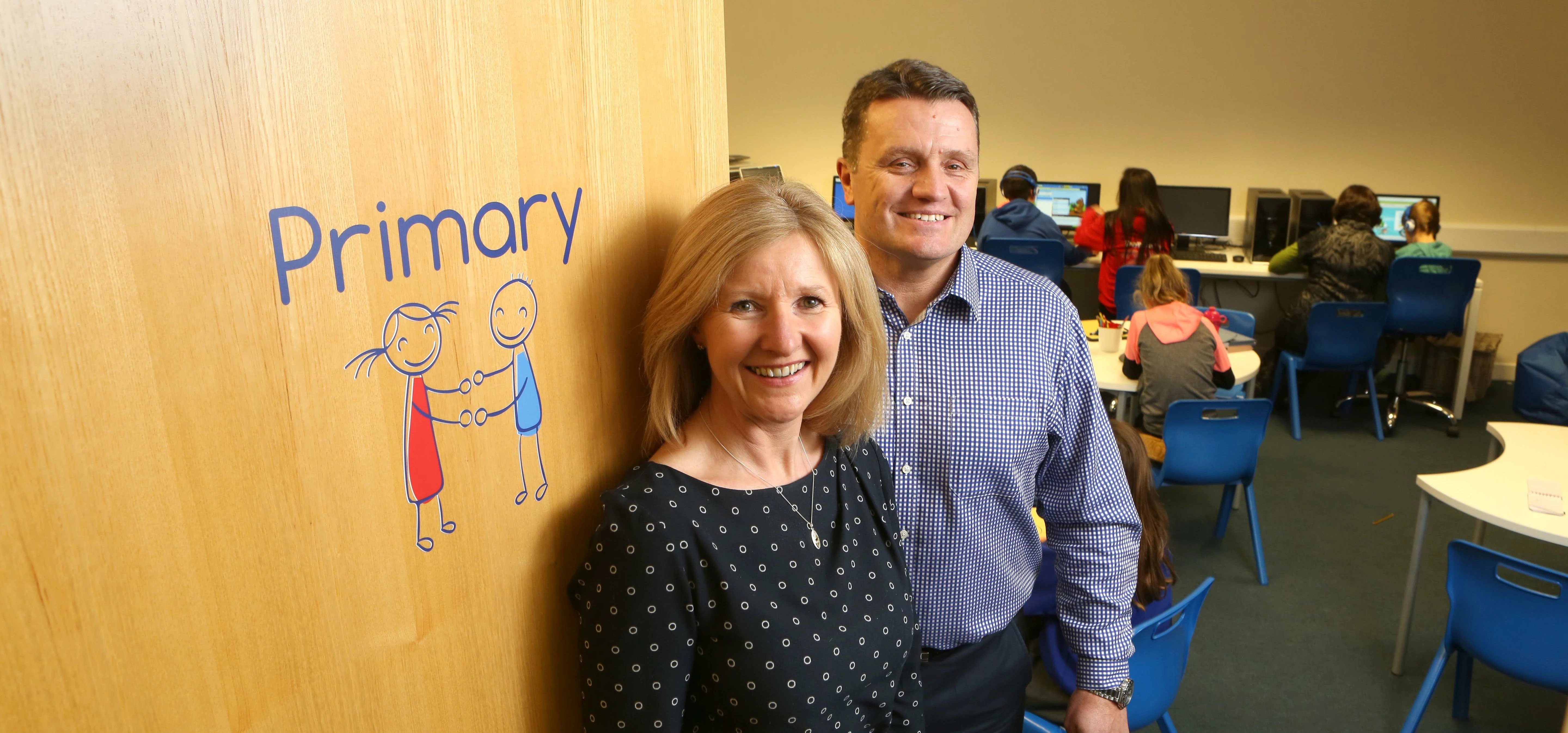 Headteachers Alison Matthias and Darren Martin, who run Creative in Learning.