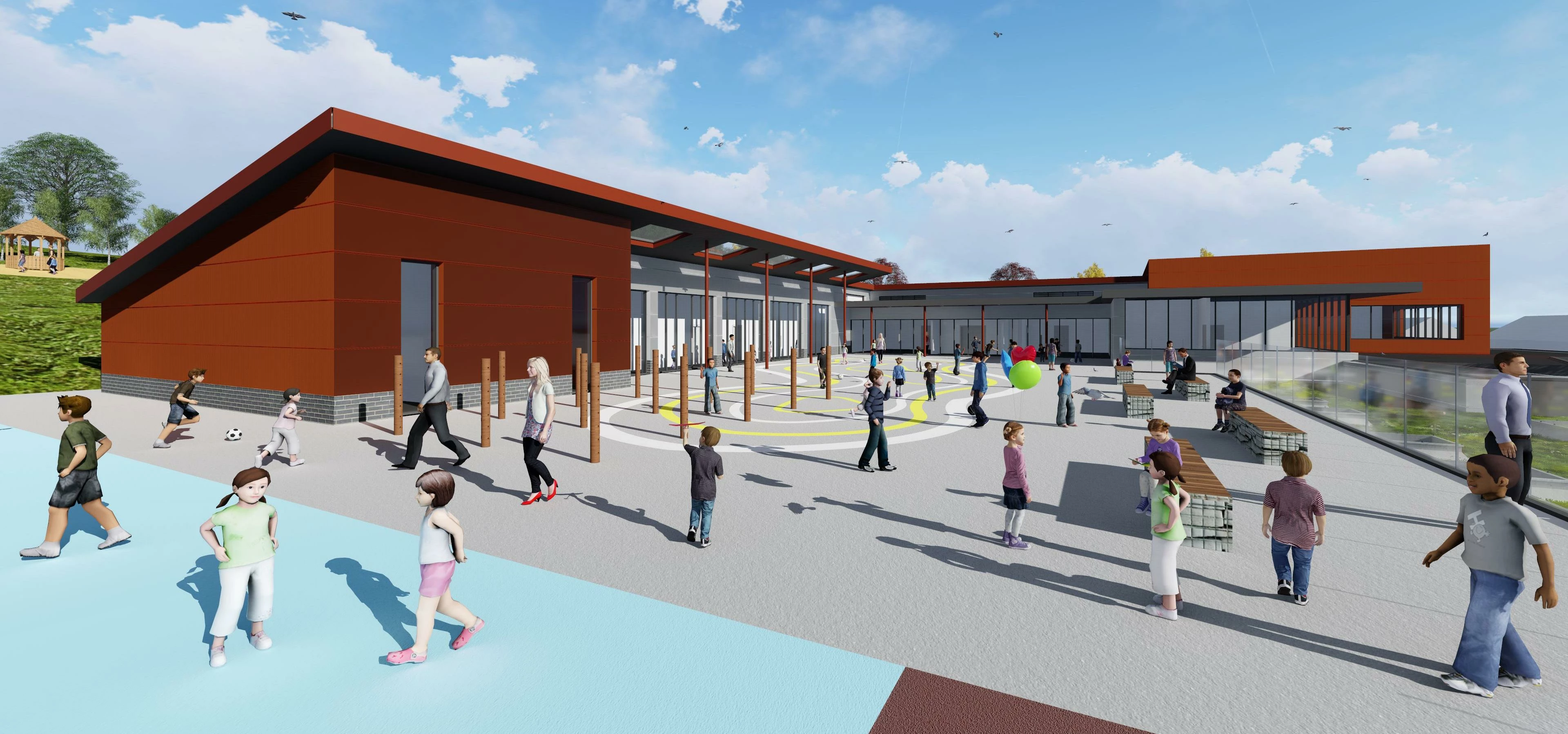 A generated impression of the new school