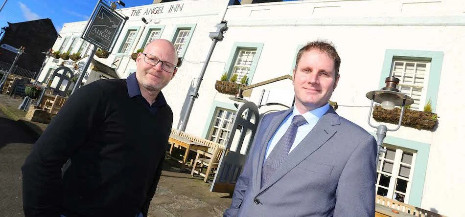(left) Kevin Laing of The Angel and Paul Gainford of RMT Accountants