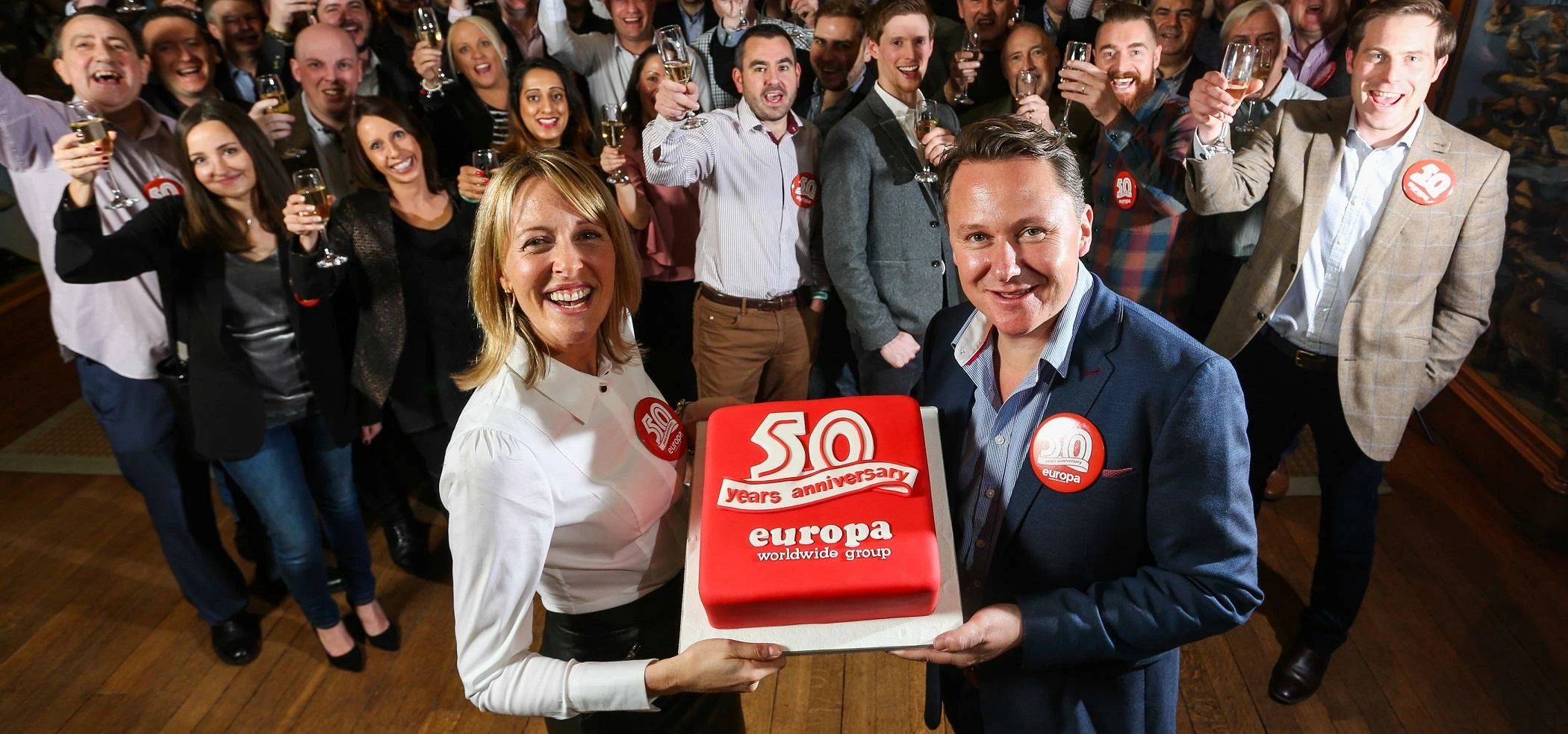 Europa staff celebrate 50th anniversary and launch 50:50 charity initiative at 2017 senior managemen