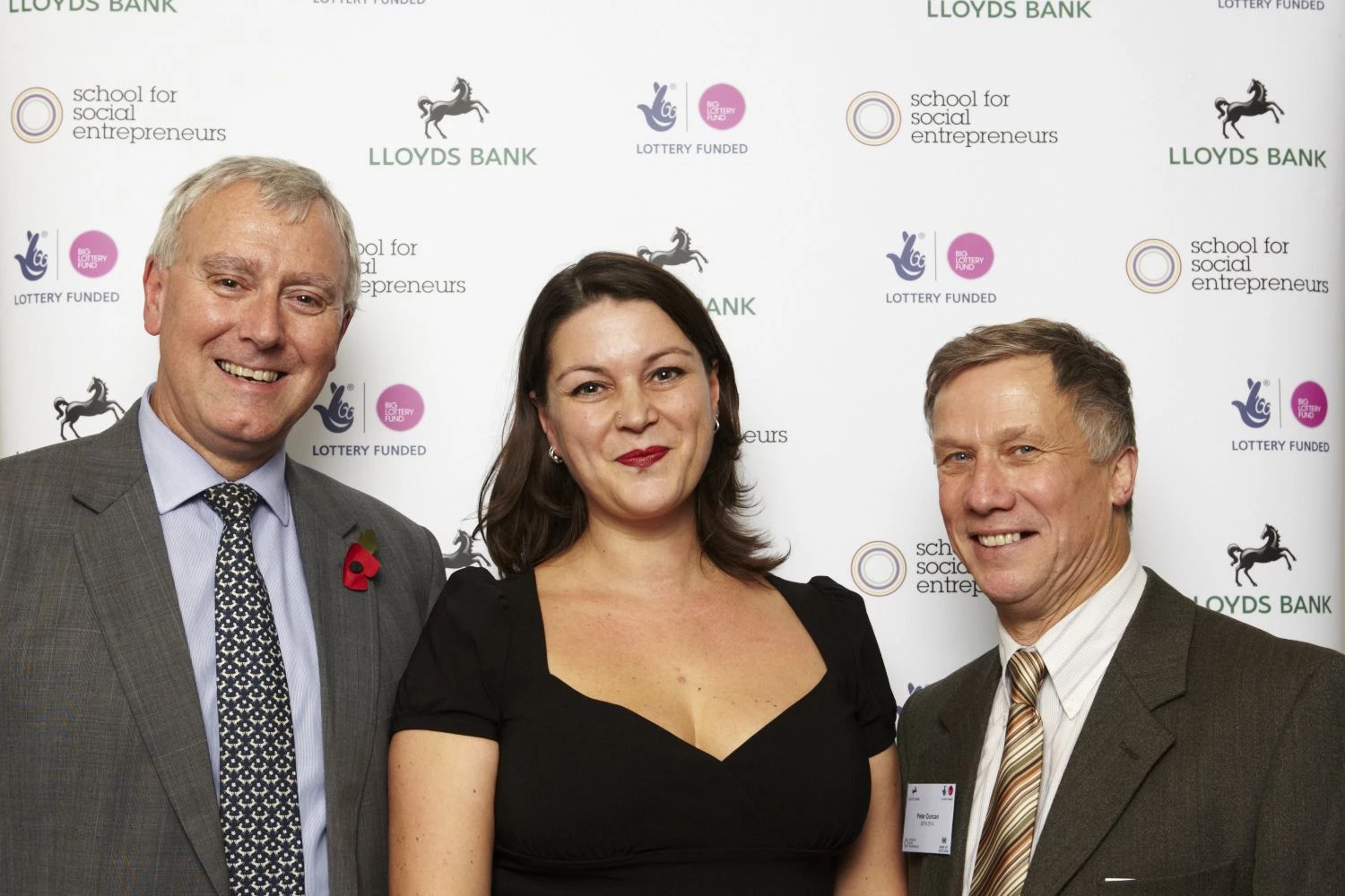 Becky John with Graham Lindsay, Director, Responsible Business & Community Affairs at Lloyds Banking