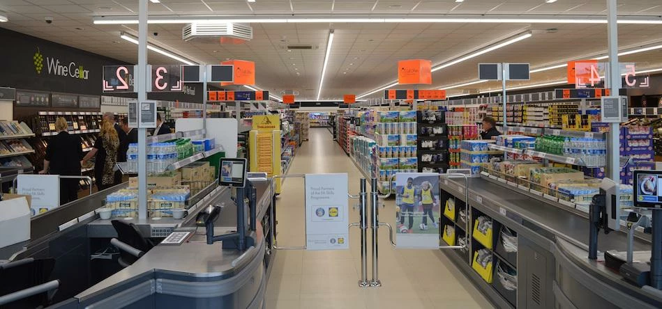 Inside the newly refurbished Lidl store on Chester Way