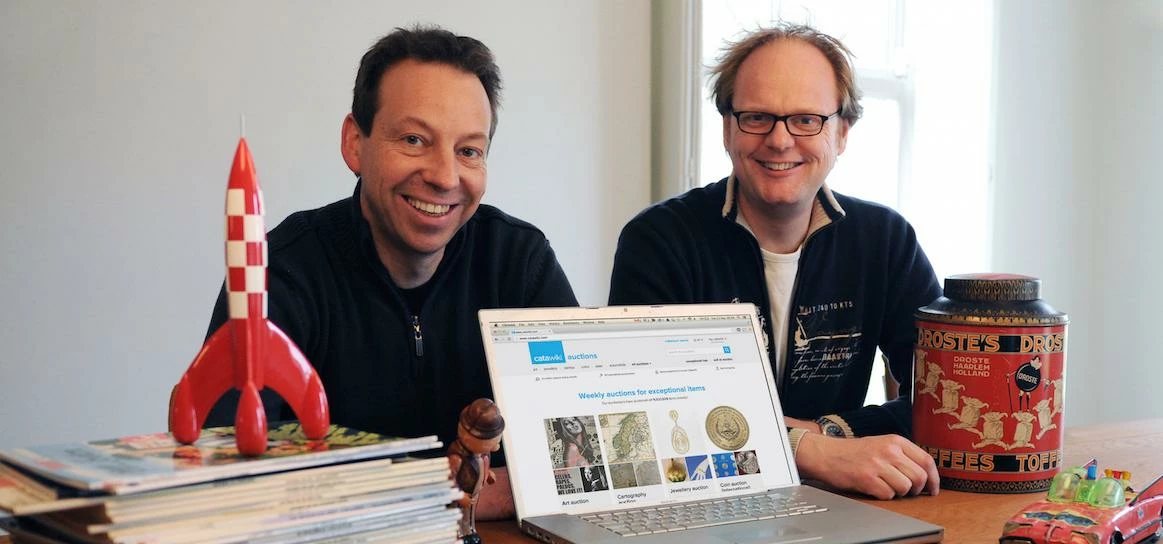René Schoenmakers (CEO) and Marco Jansen (CTO), founders of Dutch auction house Catawiki