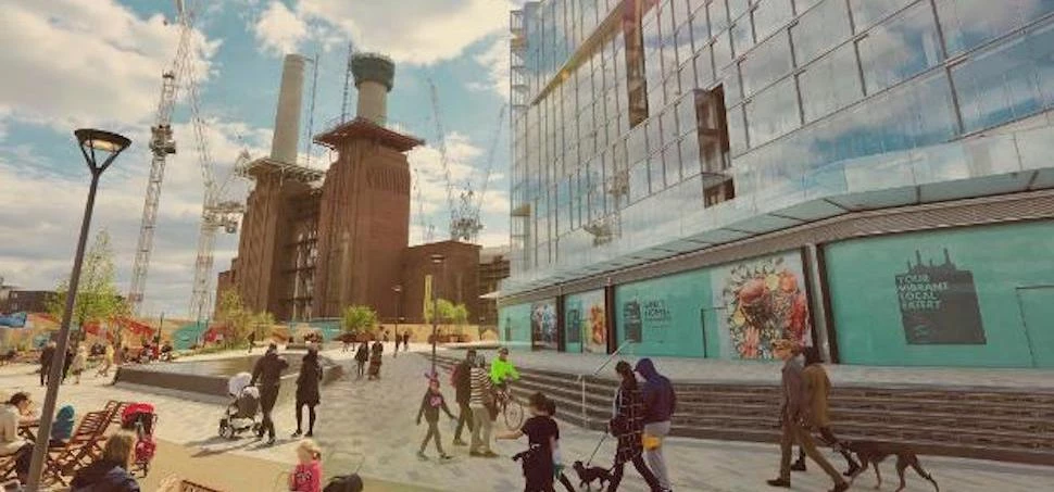 Artist's impression of the new Battersea Power Station development.
