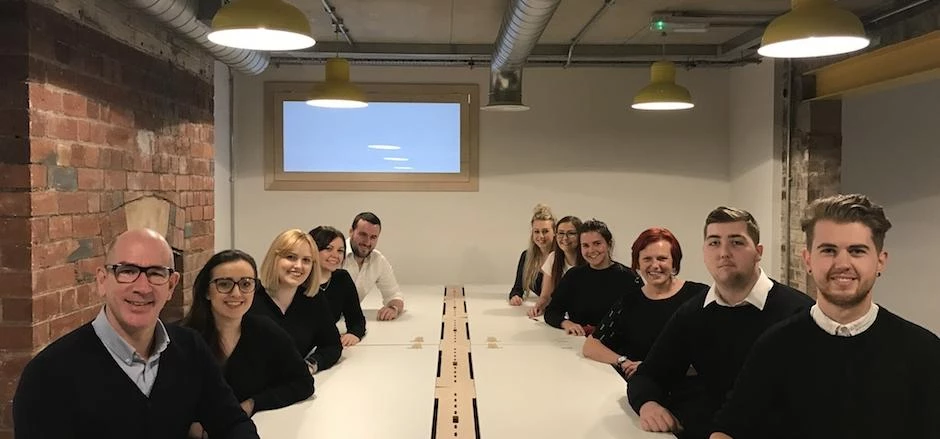 Morgans' team of 40 at the revamped office in Dock Street.