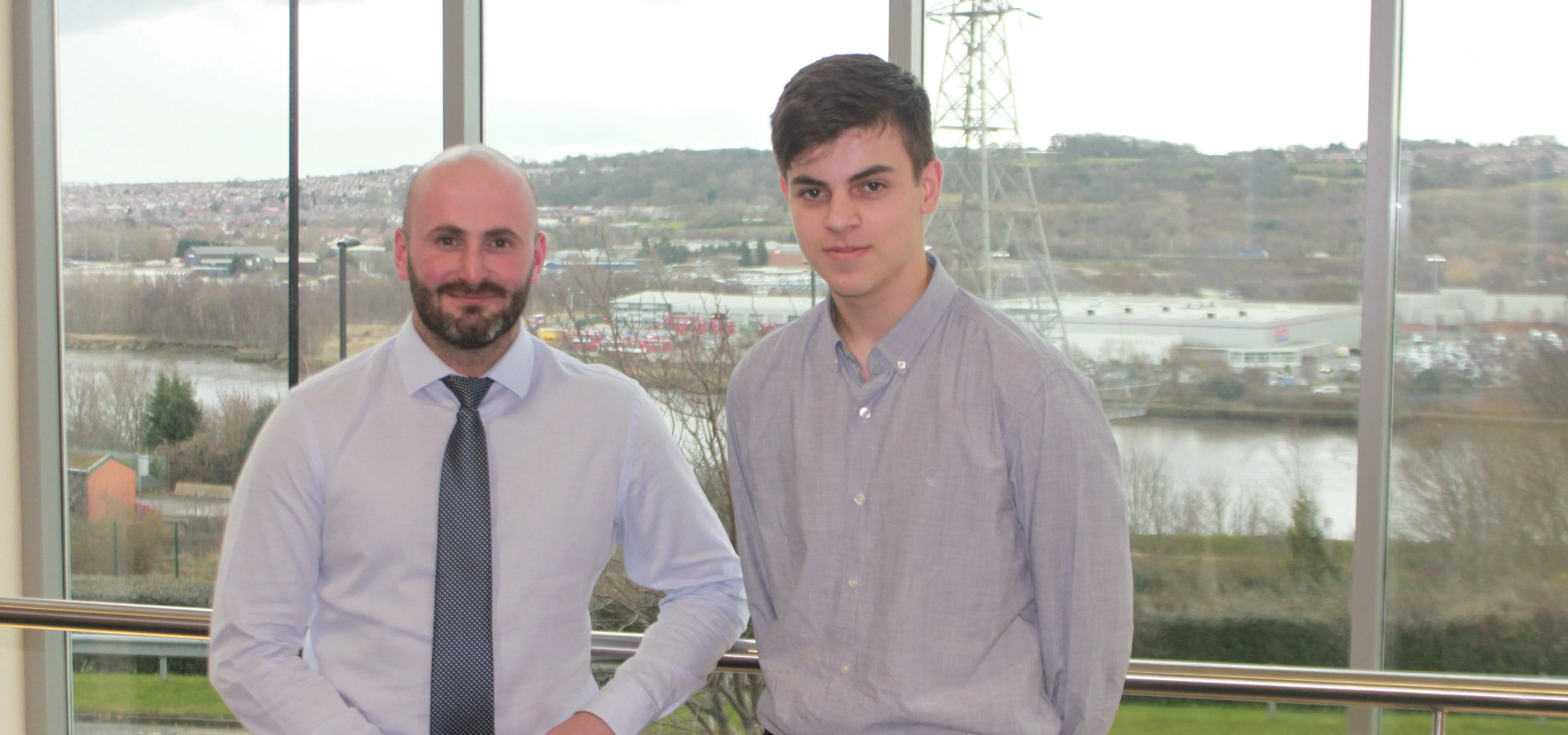 Ryan Lincoln, left, with Ryan Dawson