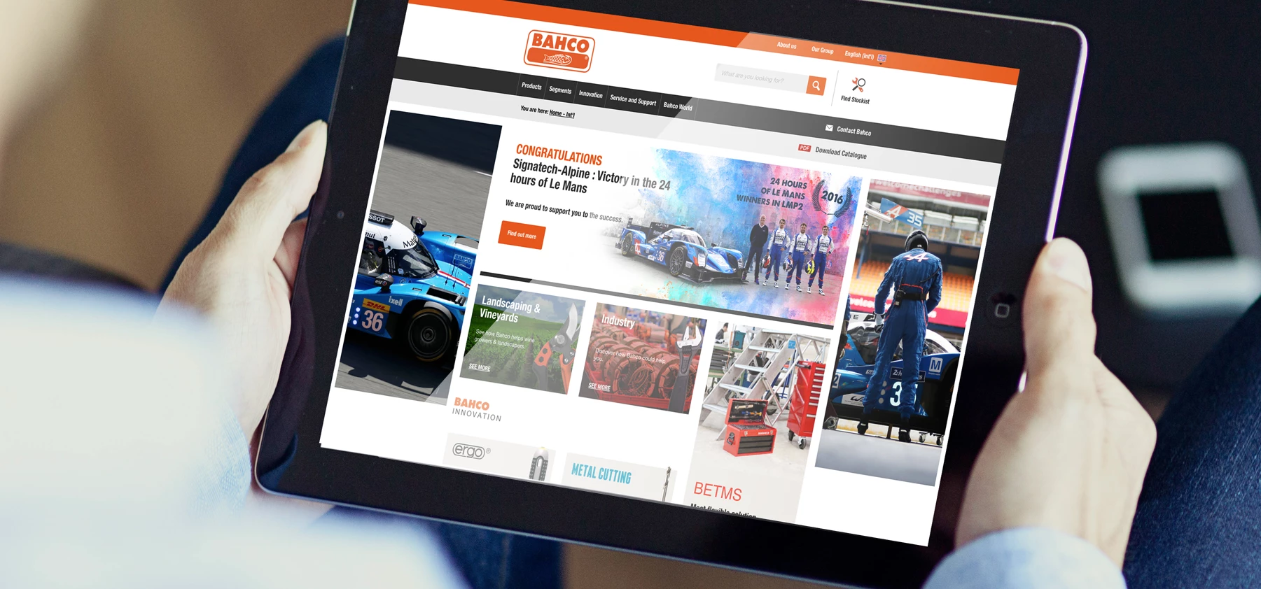 Bahco's new global website designed and built by Venn Digital
