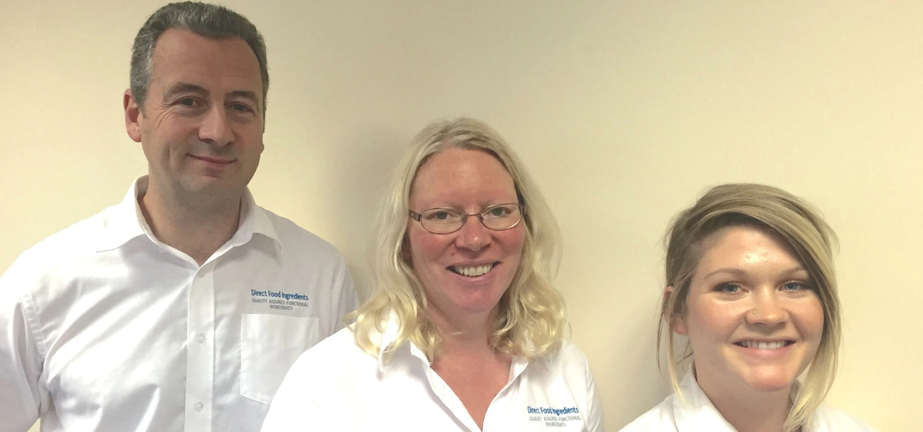 New Direct Food Ingredients Team Members Andy Watt, Jane Gilman and Sophie Tristram (left to right)