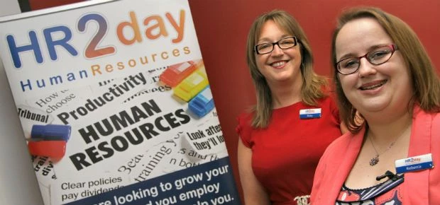 HR2day founder Nicky Jolley with training manager Becky Armstrong
