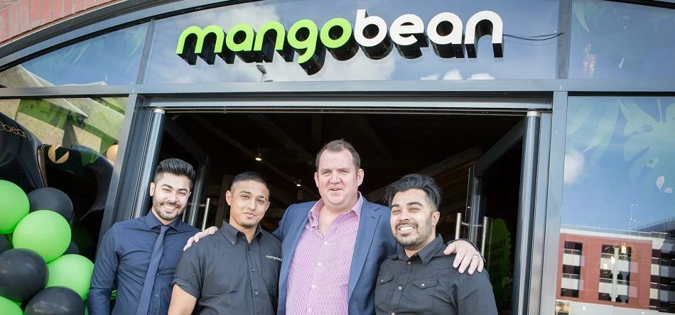 Head Honcho Shane Saunders with Master Franchisees Zak Ahmed, Shumed Siddque and Shuhel Ahmed from D
