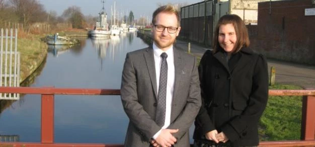 Jonathan Aghanian and Joanne Lomax at the Linking the Locks project