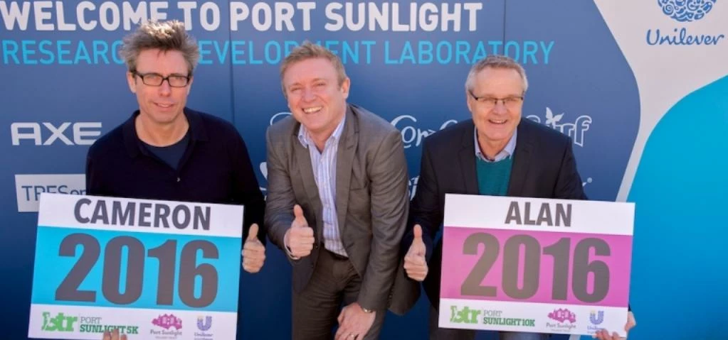 Cameron Jones from Unilever, Paul Harris from Port Sunlight Village Trust, and BTR Liverpool's Alan 