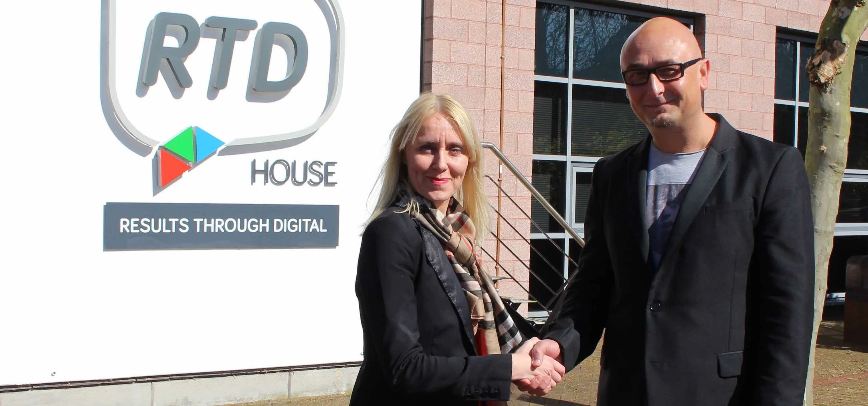 Victoria McDonnell from Brookson with Jamie Wilson, CEO of RTD