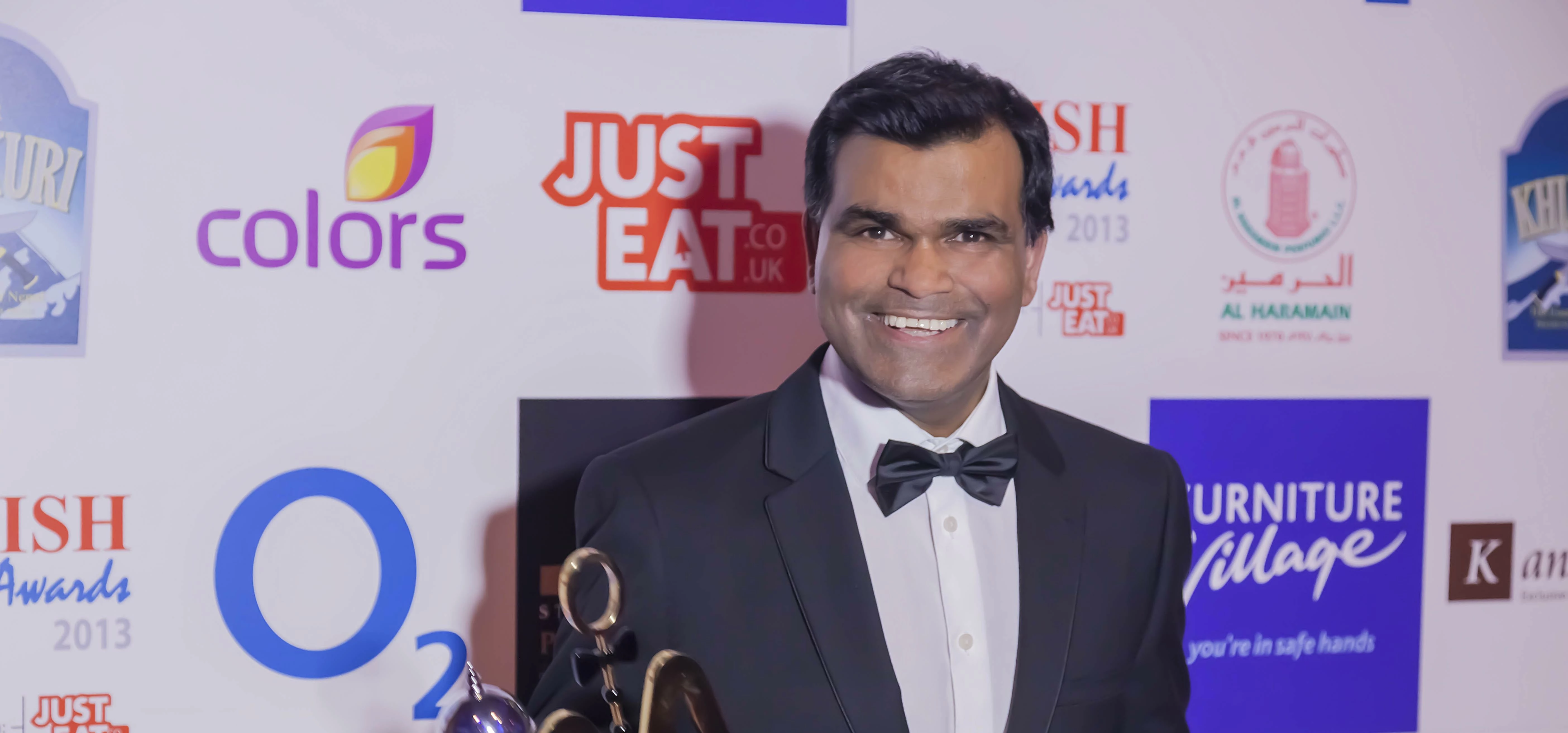 Avi Malik at the British Curry Awards in 2013