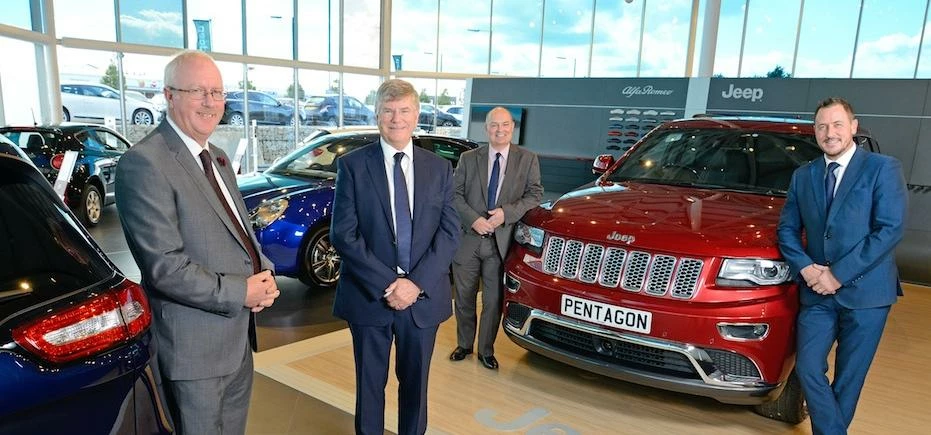 David Mitchell (The Royal Bank of Scotland), Trevor Reeve (managing director of Pentagon), David Hug