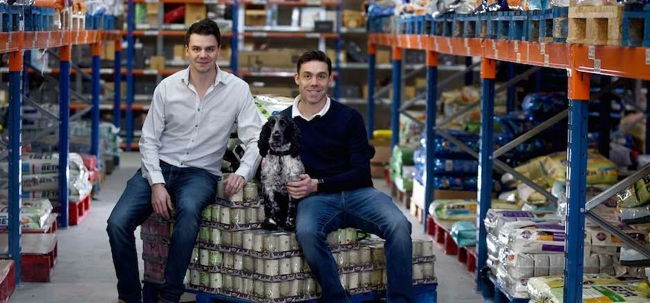 Managing Director, Jonny Gould, Director, Adam Gould and Scooby the dog.