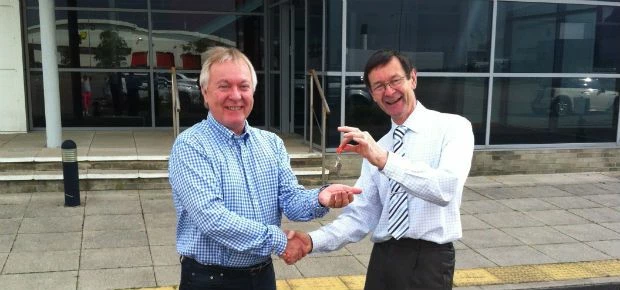 L-R: Paul Watts, Director at AMA Group with Bill Naylor, Founder of Naylors Chartered Surveyors
