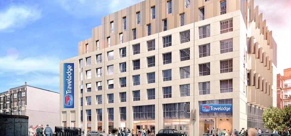 Artist's impression of the new Travelodge hotel at Middlesex Street.