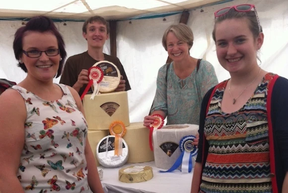Garstang Show 2012 with (l-r) Lizzie Butler, James Sutcliffe, Gill Hall and Imogen Hall