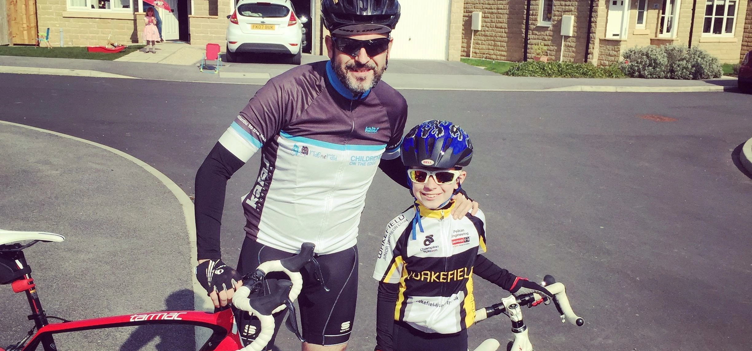 Doug Main and son Gabe (pictured) are both part of the Wakefield Triathlon Club 