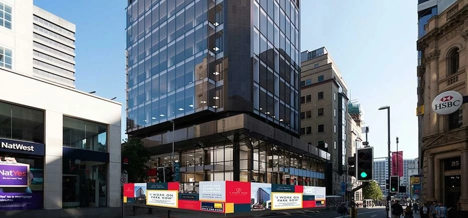 A CGI of the £7m refurbishment of 7 Park Row in Leeds.