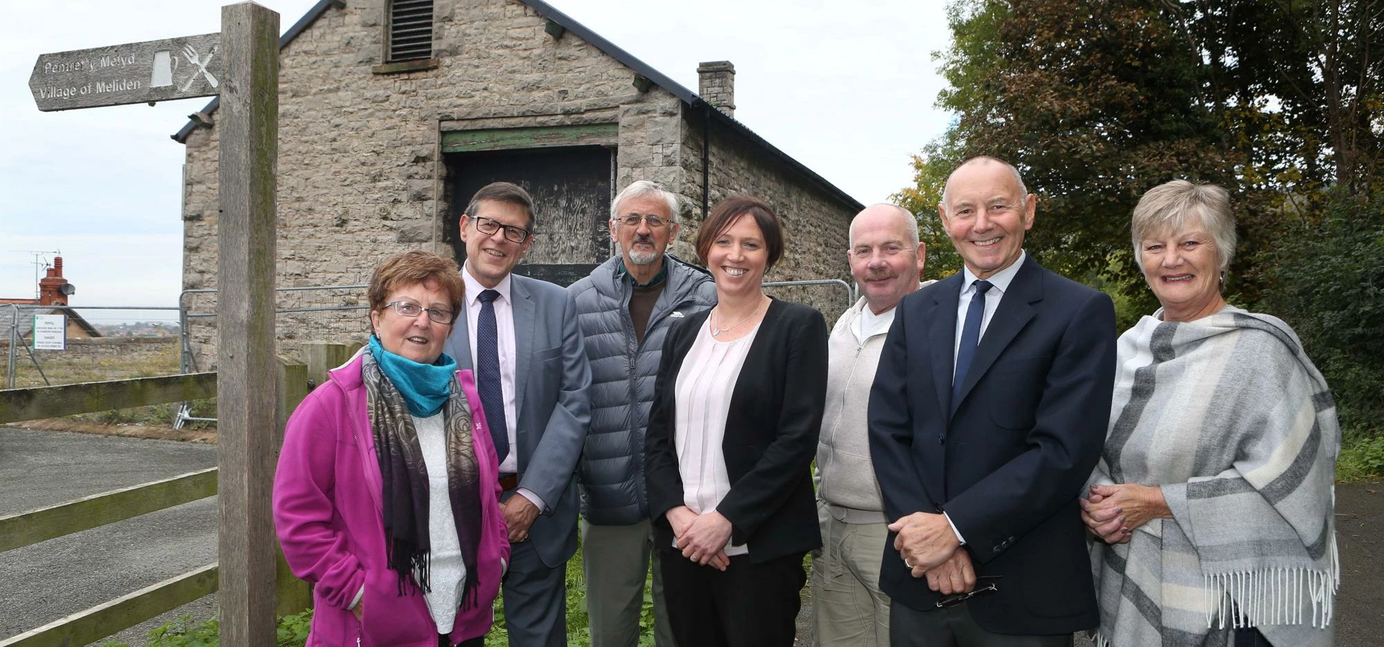 Anwen Hughes, committee member; Mark Dixon, Denbighshire County Council; Gareth Hughes, committee me