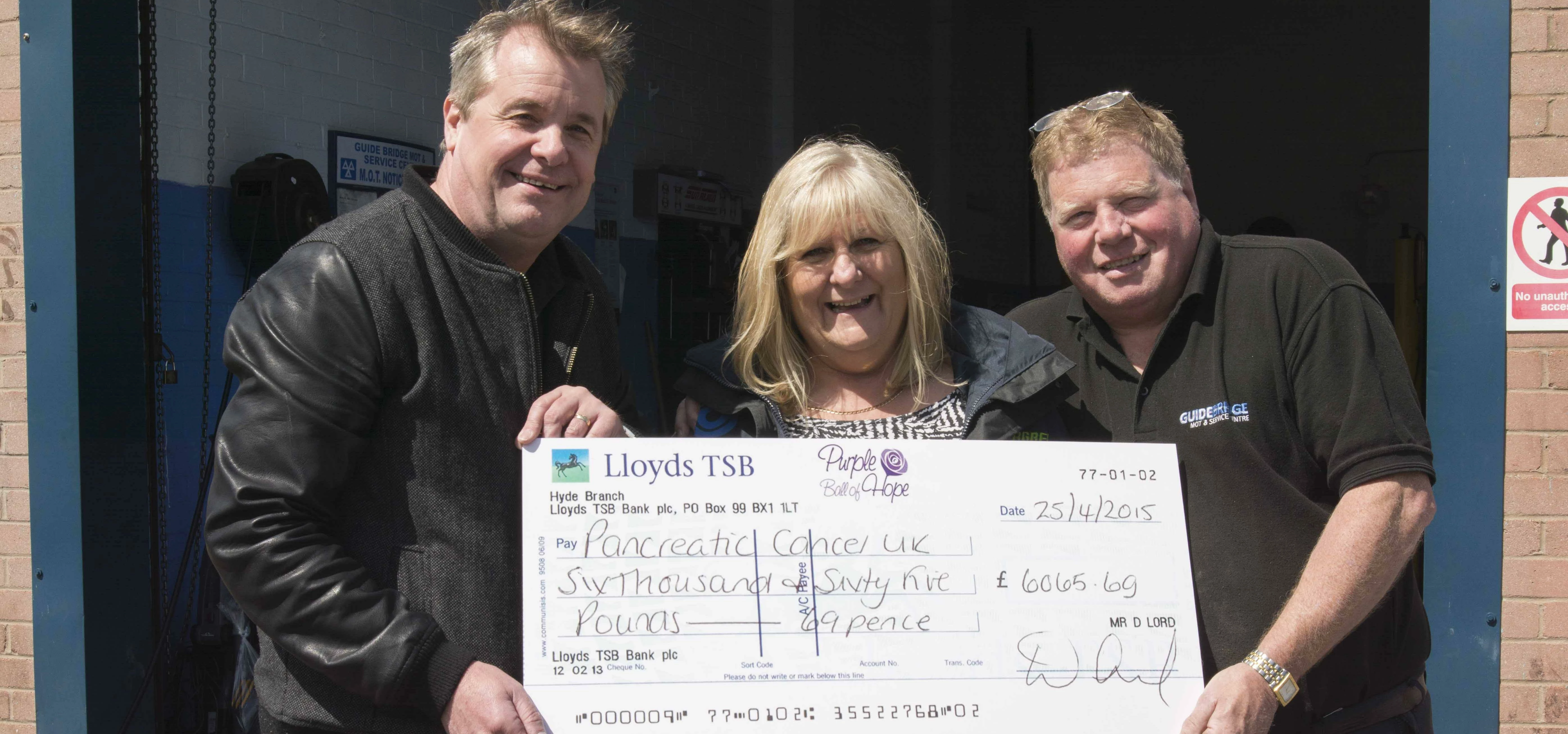 Jan and Derek Lord with Dave Richardson. Photo curtesy of Paul Bell
