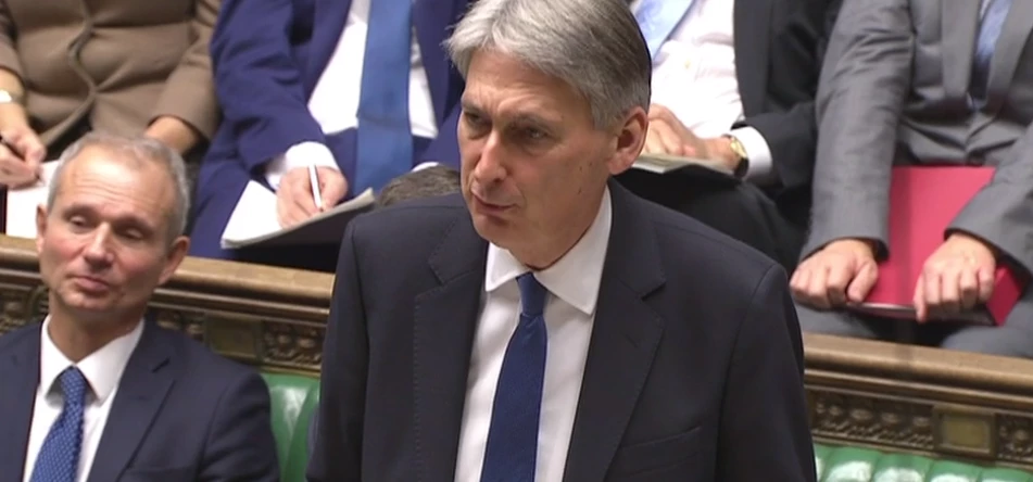 Philip Hammond delivering his Autumn Statement to the House of Commons yesterday.