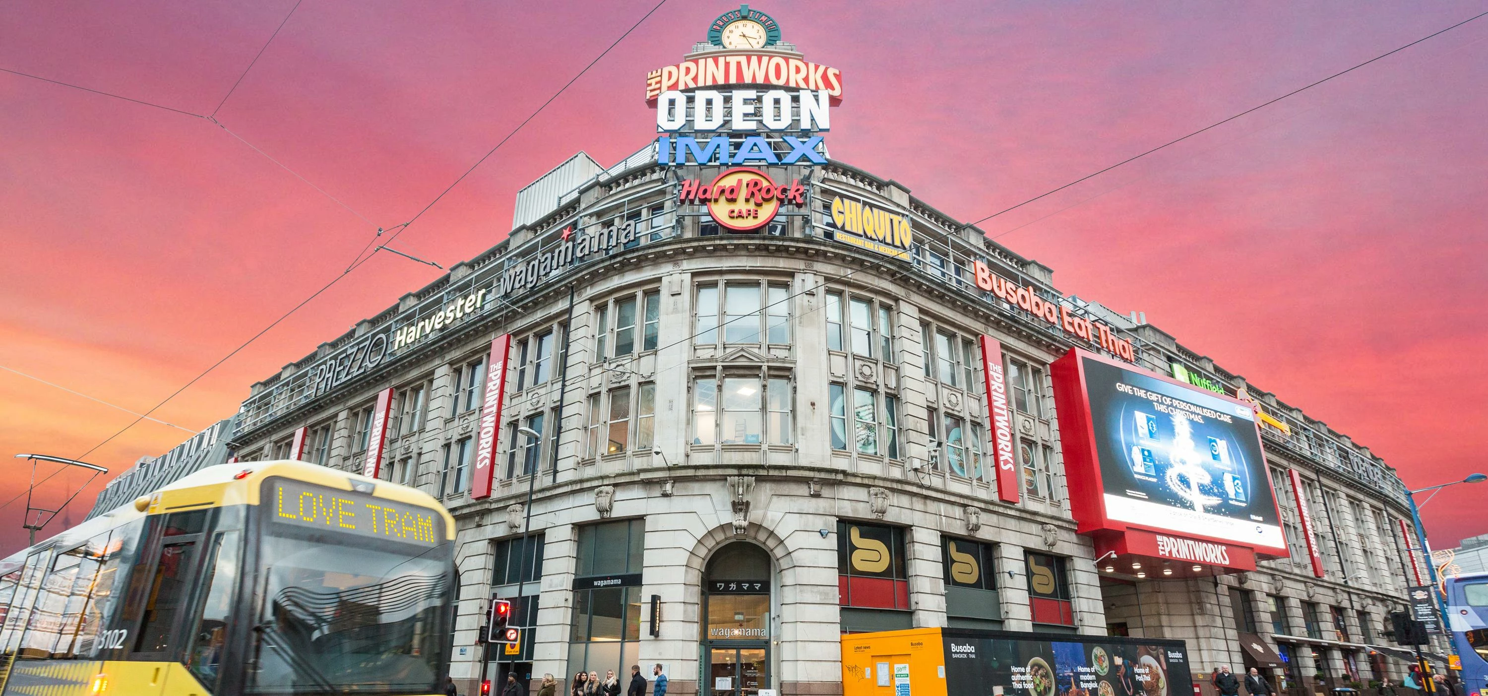 The Printworks is also transporting guests to the venue via Love Tram