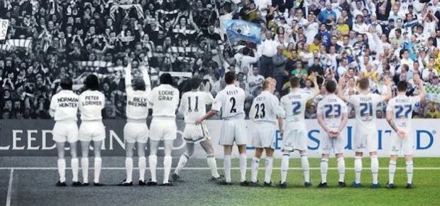 The campaign image for the Leeds United FC season ticket launch.