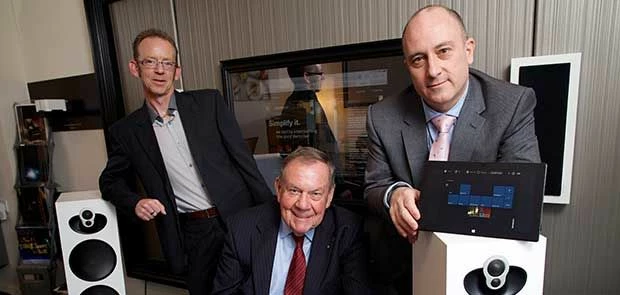 Darren Morris of Finance Yorkshire, Dr David Belford, Chairman of Konnectiv Technology and Kris Hogg