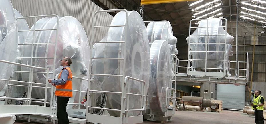 CEO of Stadium Export Services in the packing warehouse