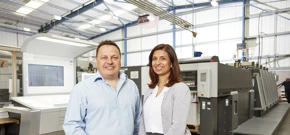 Bahson Colour's husband and wife team Ian and Suky Jenkinson.