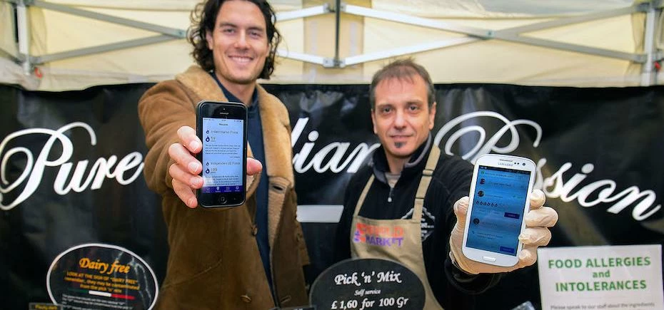 Michael Saunders of Droplet and Peppe Armetta of La Bottega Del Tentazioni