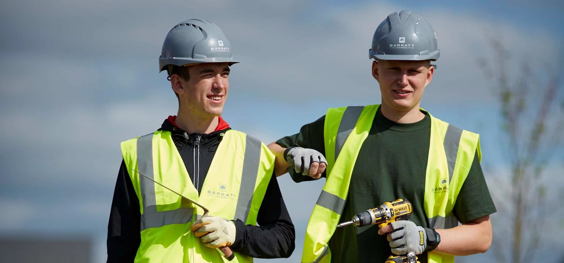 Anthony Atkinson a bricklayer and Callum Pritchard-Ellis a joiner