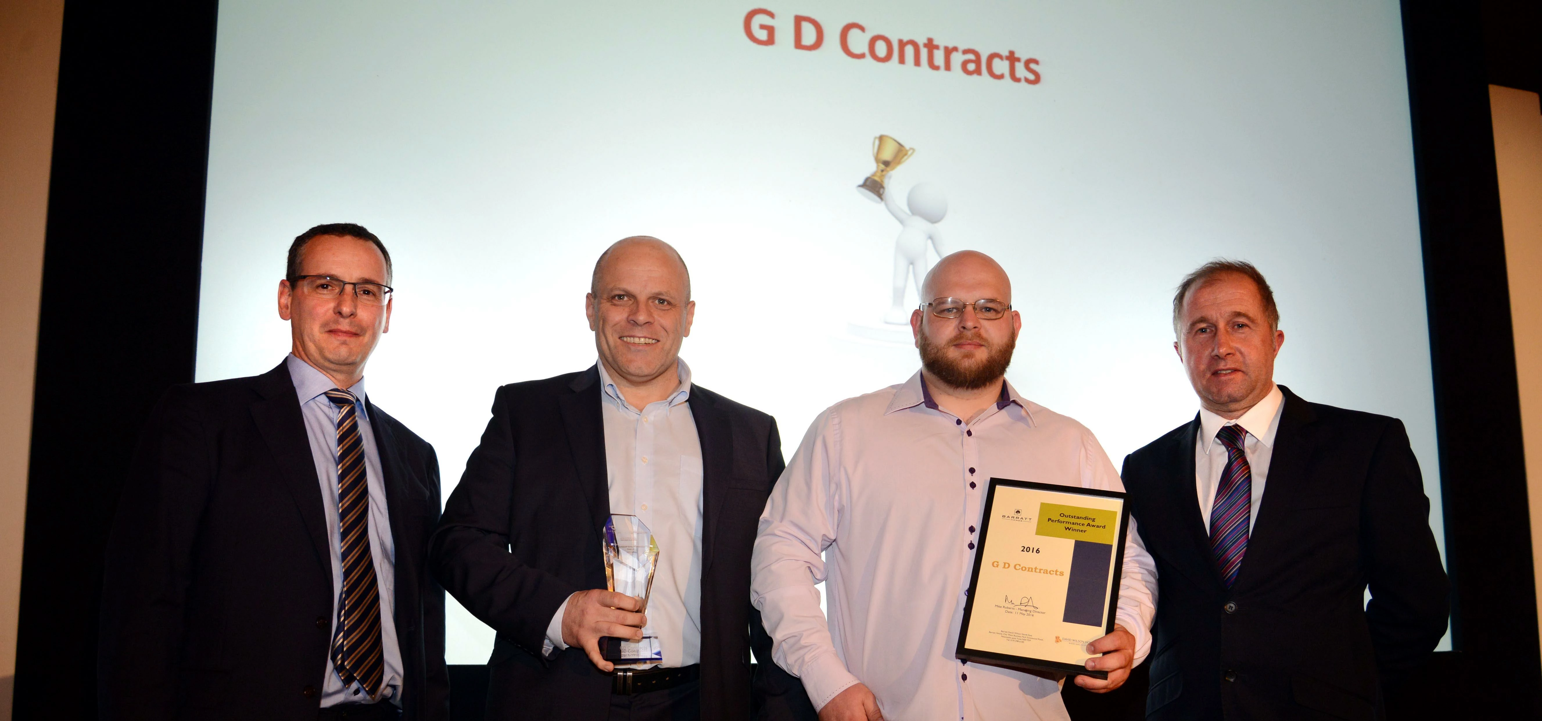 The Outstanding Performance Award went to G D Contracts