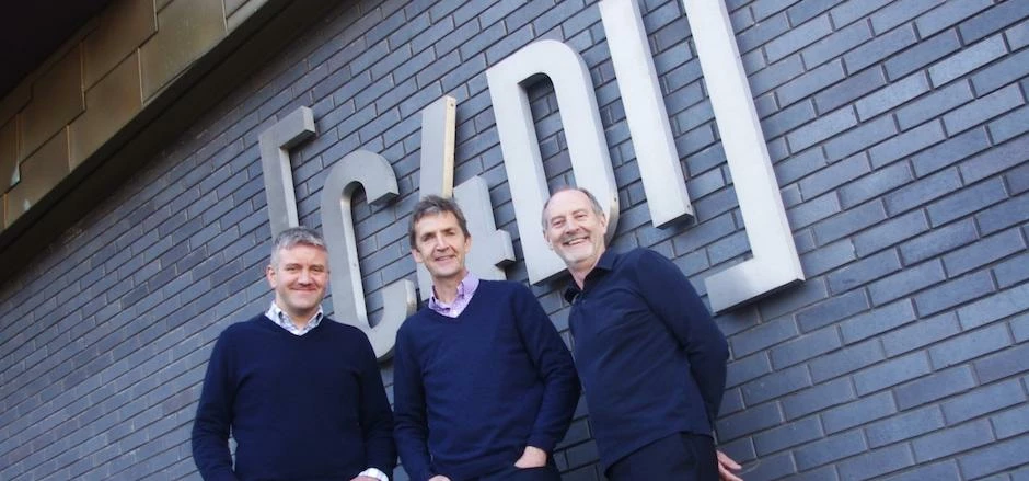John Connelly, managing director C4DI, with Martin Dean, commercial director and Ken Heptonstall, ma