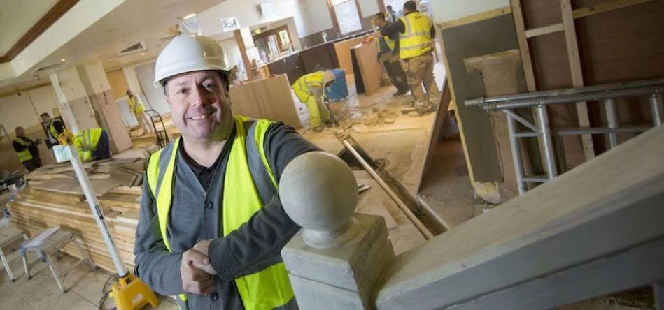 David Ladd, Regional Operations Manager at Camerons Brewery, at the site of a new Head of Steam venu