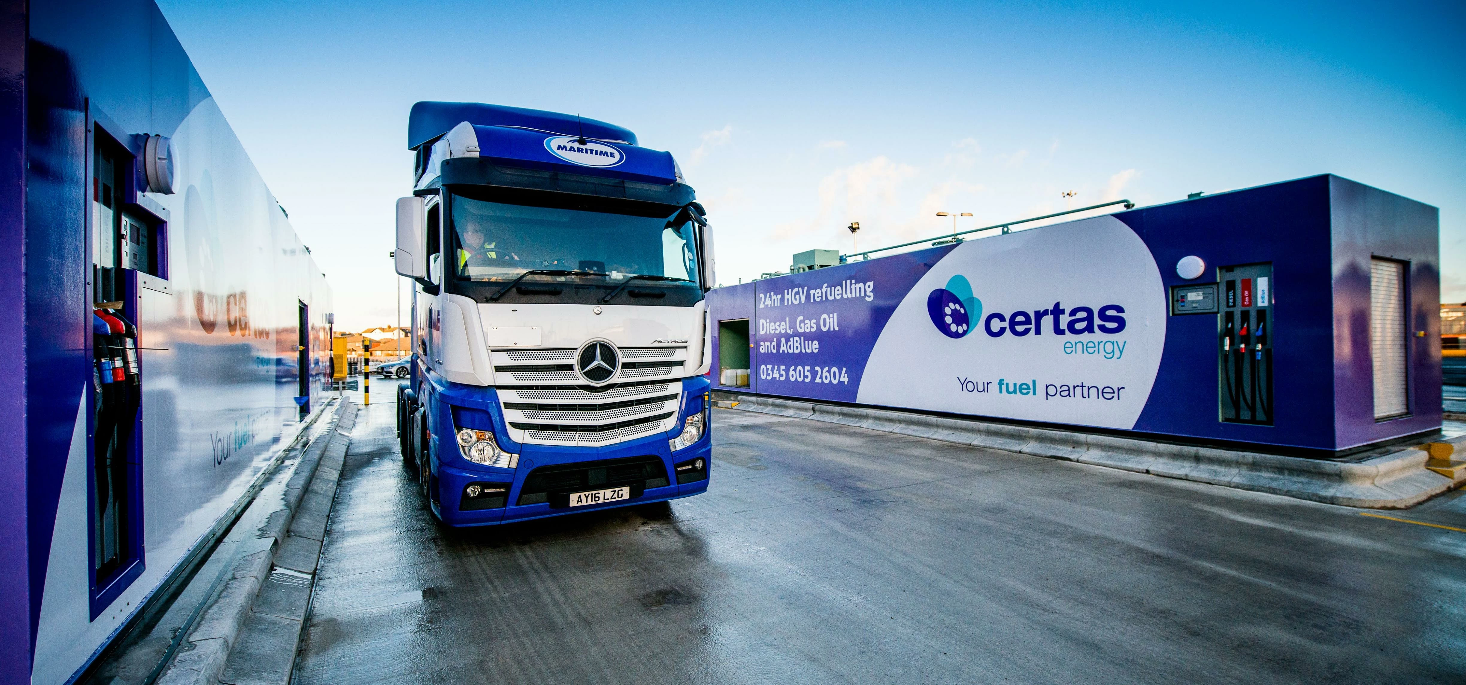 The new Certas Energy 24-hour refuelling station at the Port of Liverpool.