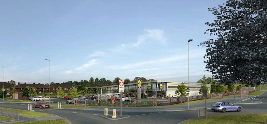 A CGI of West Yorkshire’s first ‘Lidl of the Future’ store. 